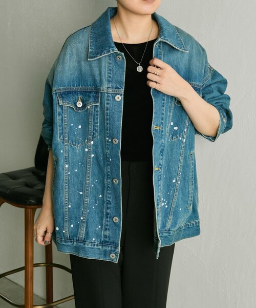 ペイントデニムジャケット【SUM1 STYLE】（その他アウター）｜ear