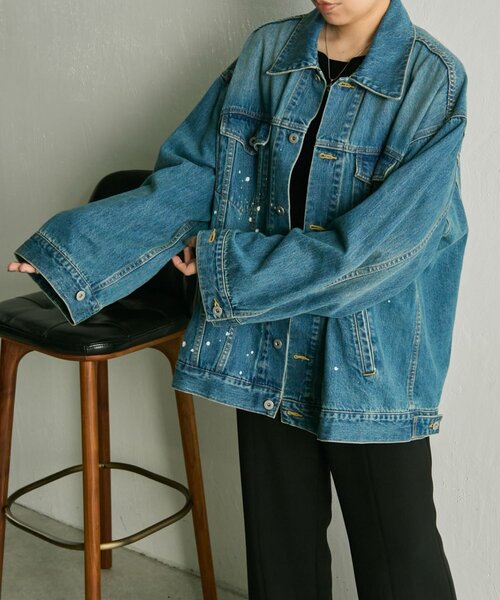ペイントデニムジャケット【SUM1 STYLE】（その他アウター）｜ear