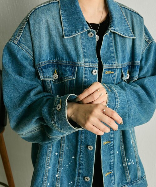 ペイントデニムジャケット【SUM1 STYLE】（その他アウター）｜ear