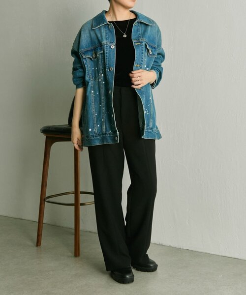 ペイントデニムジャケット【SUM1 STYLE】（その他アウター）｜ear