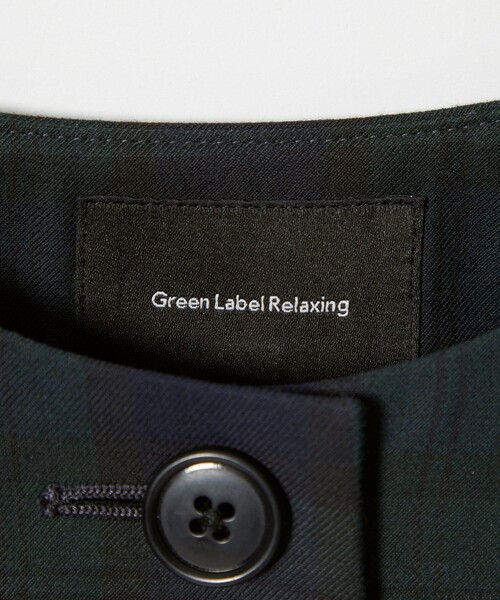 green label relaxing（グリーンレーベルリラクシング）の「TRW ブラックウォッチ ボレロ / キッズ 110cm-130cm（スーツジャケット・キッズ・ダークグリーン・130cm/120cm/110cm）」の17枚目の写真