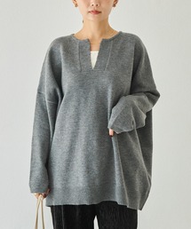 LAVEANGE | 【洗える】スキッパーニットプルオーバー(ニット/セーター)