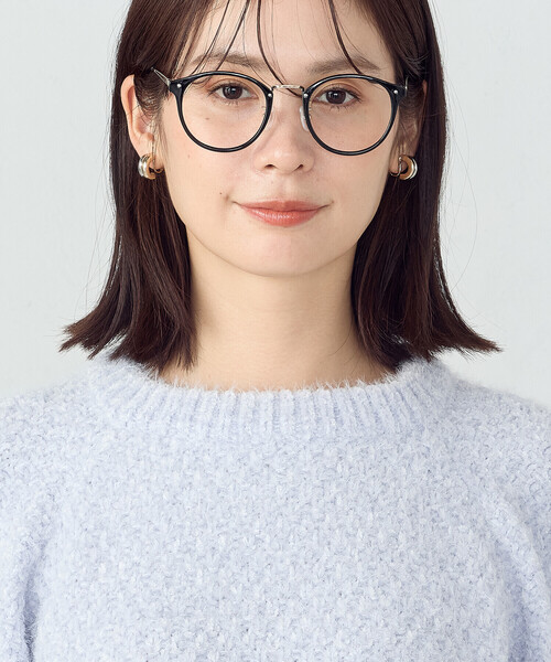 COMME CA ISM（コムサイズム）の「【ウォッシャブル】ミックスラメモールニット（ニット/セーター・レディース・チャコール/ホワイト/サックスブルー・FREE）」の22枚目の写真