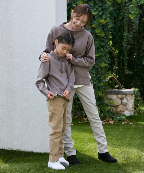ikka（イッカ）の「フェイクスエードサイドジップ使いプルオーバー（120~160cm）（Tシャツ/カットソー・キッズ・ブラウン系その他/グリーン/ベージュ・120/130/140/150/160）」の5枚目の写真