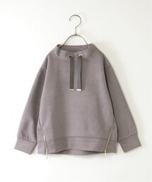 ikka（イッカ）の「フェイクスエードサイドジップ使いプルオーバー（120~160cm）（Tシャツ/カットソー・キッズ）」