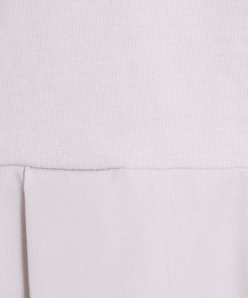 ITS'DEMO（イッツデモ）の「【洗濯機OK】布帛コンビ天竺トップス（Tシャツ/カットソー・レディース・ライトグレー/ブラック/オフホワイト・00）」の11枚目の写真