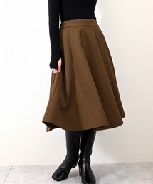 セール】【VERSO/ヴェルソ】Double-Layered Shirring Skirt（スカート