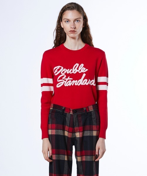 セール】ロゴニットプルオーバー（ニット/セーター）｜DOUBLE STANDARD