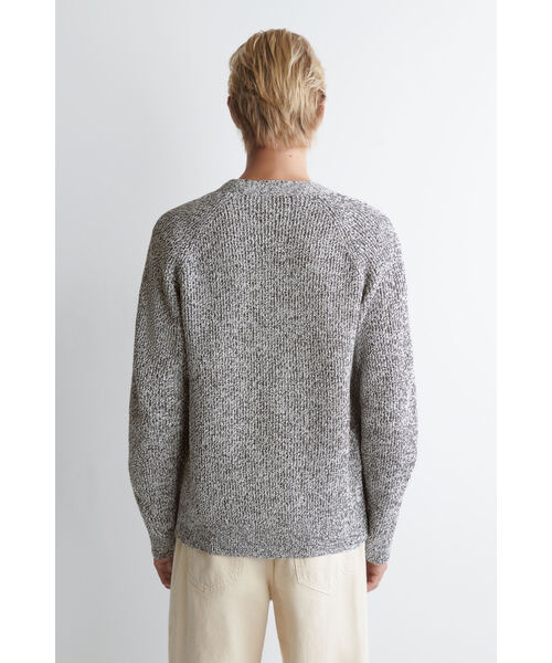 COS（コス）の「フレックドVネックジップアップカーディガン（カーディガン/ボレロ・メンズ・ブラウン系その他・XS/S/M/L）」の3枚目の写真