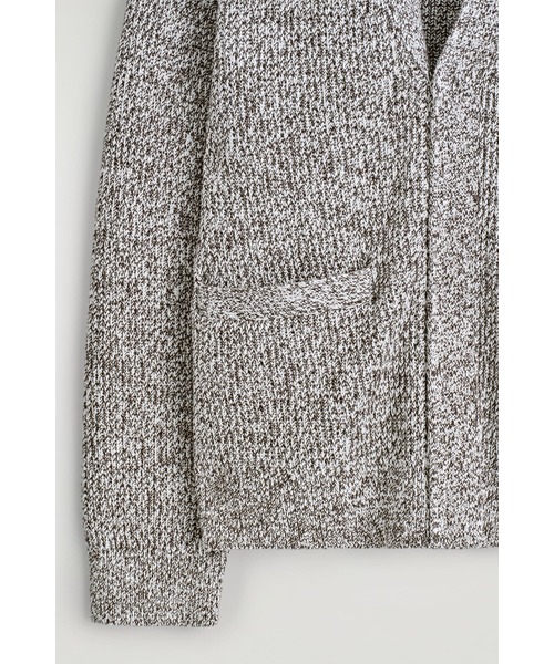 COS（コス）の「フレックドVネックジップアップカーディガン（カーディガン/ボレロ・メンズ・ブラウン系その他・XS/S/M/L）」の6枚目の写真