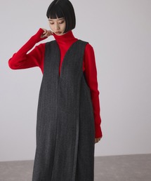 【WEB限定】ストレートセミツイードワンピース