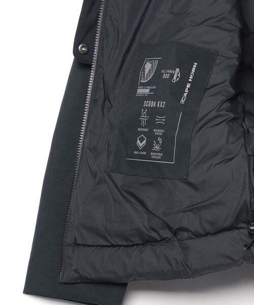 CAPEHORN（ケープホーン）の「CAPE HORN CASABLANCA ケープホーン カサブランカ ダウンコート（ダウンジャケット/コート・レディース・ブラック/オフホワイト/ベージュ系1・42/44/46/40）」の9枚目の写真