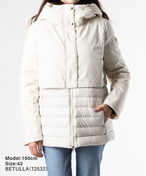 CAPEHORN（ケープホーン）の「CAPE HORN CASABLANCA ケープホーン カサブランカ ダウンコート（ダウンジャケット/コート・レディース・ブラック/オフホワイト/ベージュ系1・42/44/46/40）」の12枚目の写真