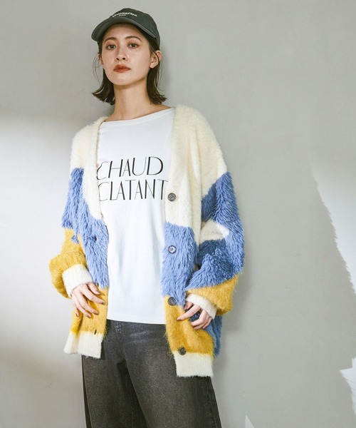 LAKOLE（ラコレ）の「アソートロゴプリント長袖 / 588969（Tシャツ/カットソー・レディース・ベージュ/オフホワイト/グレー/ブラック・FREE）」の10枚目の写真