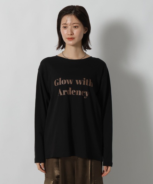 LAKOLE（ラコレ）の「アソートロゴプリント長袖 / 588969（Tシャツ/カットソー・レディース・ベージュ/オフホワイト/グレー/ブラック・FREE）」の20枚目の写真