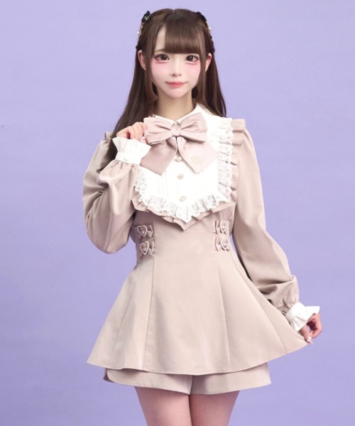 Secret Honey（シークレットハニー）の「ハートモチーフセットアップ（セットアップ・レディース・ピンク/ブラックミックス/ブラック・MEDIUM）」の3枚目の写真
