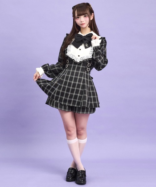Secret Honey（シークレットハニー）の「ハートモチーフセットアップ（セットアップ・レディース・ピンク/ブラックミックス/ブラック・MEDIUM）」の8枚目の写真
