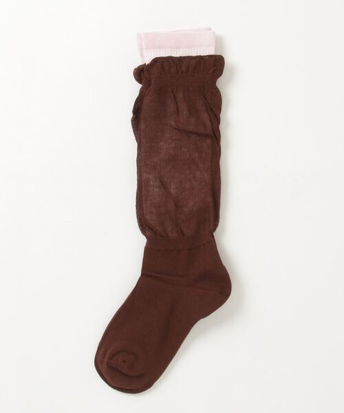 MAISON SPECIAL(メゾンスペシャル)の「Layered Socks / レイヤードソックス(ソックス/靴下・レディース・ブラック/イエロー/ブラウン・FREE)」の4枚目の写真