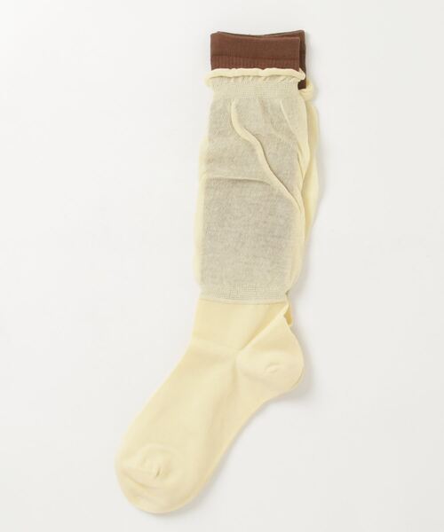 MAISON SPECIAL(メゾンスペシャル)の「Layered Socks / レイヤードソックス(ソックス/靴下・レディース・ブラック/イエロー/ブラウン・FREE)」の5枚目の写真