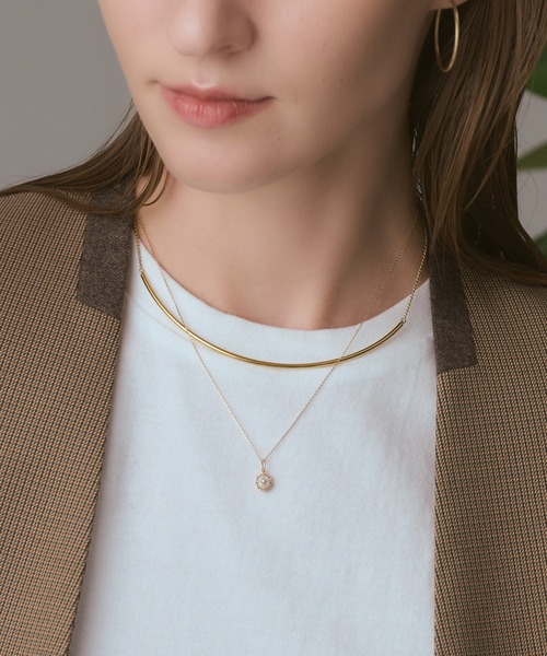 K10／K5 シェル／ラブラドライトネックレスチャームセット【インスタ