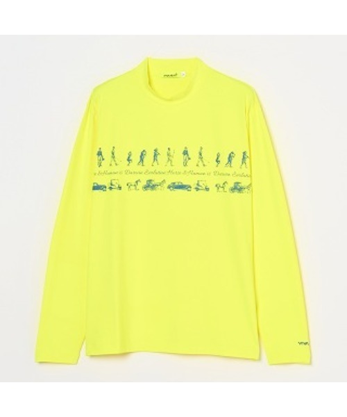 VIVA HEART(ビバハート)の「【VIVA HEART/GOLF】ダーウィン&ホース プリントモックネック(その他トップス・メンズ・オフホワイト/ブルー/イエロー・M/XL/L)」の3枚目の写真