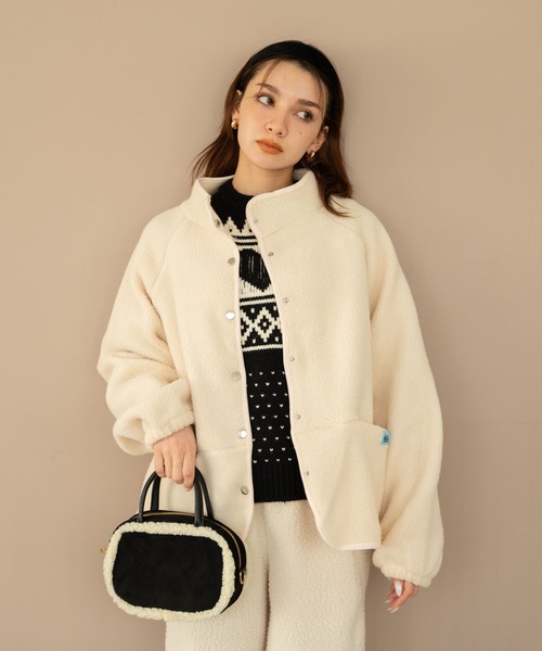 Nu】ボアフリースジャケット（ノーカラージャケット）｜Nu（ニュー）の