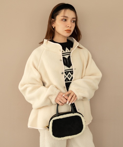 Nu】ボアフリースジャケット（ノーカラージャケット）｜Nu（ニュー）の