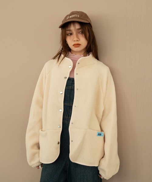 Nu】ボアフリースジャケット（ノーカラージャケット）｜Nu（ニュー）の