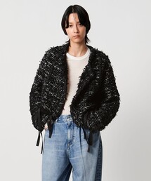 ノーカラージャケット、ユナイテッドアローズ シアー ノーカラー ジャケット