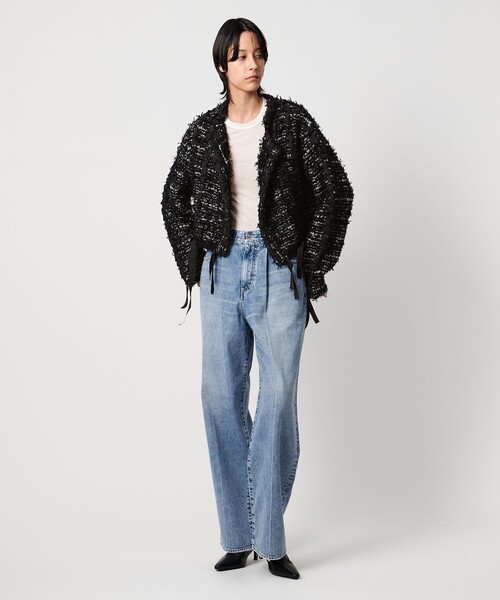 アドーア ツイードライクニットジャケット アドーア ツィードライクニットジャケット ADORE 2023AWツィードライク