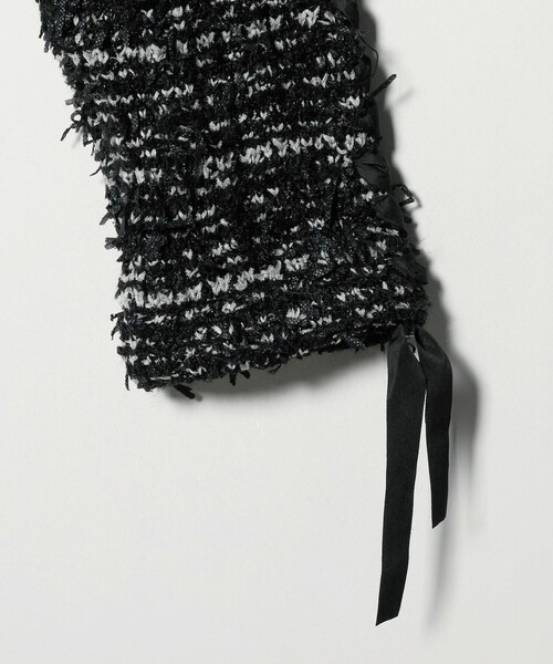 セール】＜AEWEN MATOPH＞ツイードライクニットジャケット（ノーカラー