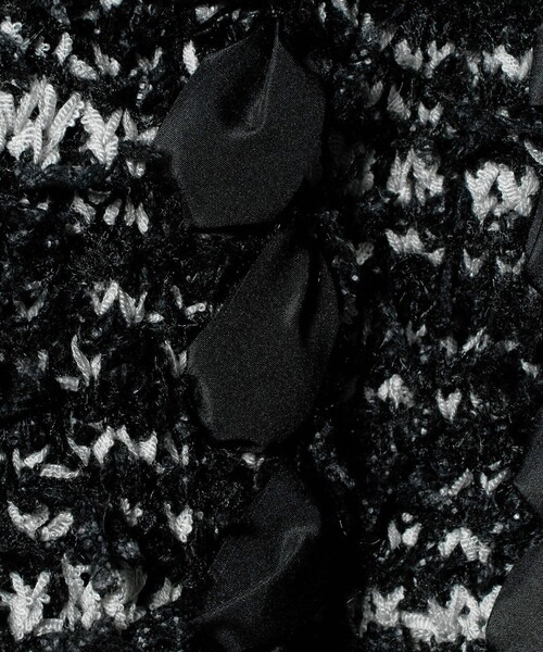 AEWEN MATOPH＞ツイードライクニットジャケット（ノーカラージャケット