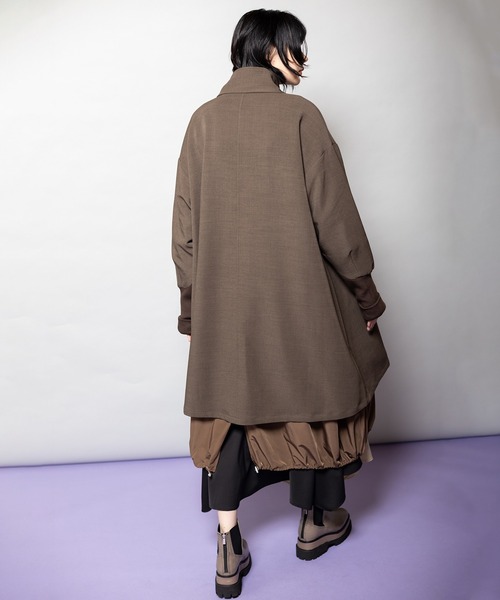 セール】レイヤードスタンドカラーコート（その他アウター）｜OSMOSIS