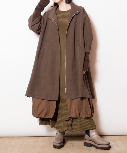 セール】レイヤードスタンドカラーコート（その他アウター）｜OSMOSIS