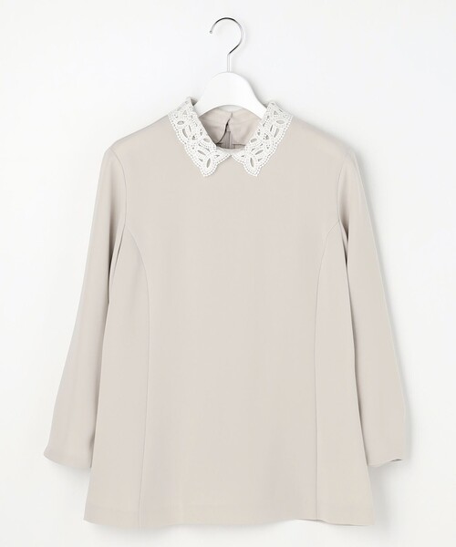 J.PRESS Ladies(J.プレス レディス)の「【セットアップ対応・2way】セラテリーダブルクロス ブラウス(シャツ/ブラウス・レディース・ベージュ系/ネイビー系/ブラック系・XS/S)」の19枚目の写真