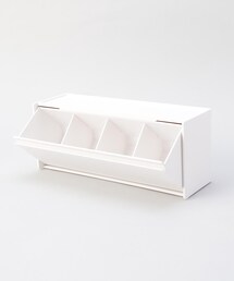212 KITCHEN STORE(トゥワントゥキッチンストア)のマグネットサプリメント収納ケース WH 山崎実業 <tower タワー>(キッチン収納)