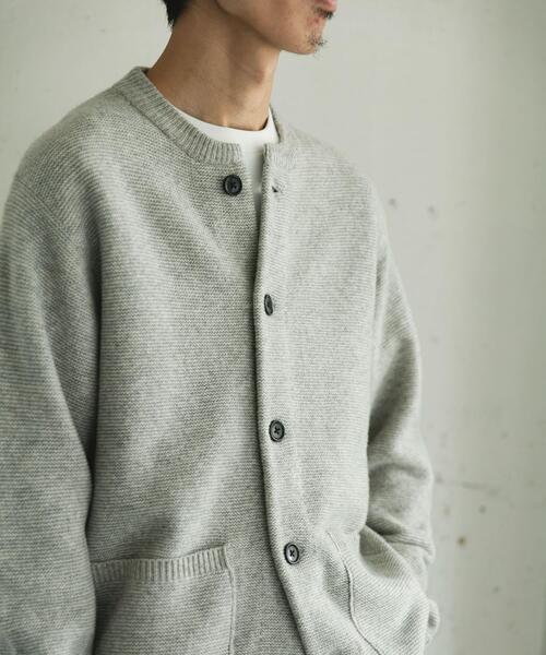 URBAN RESEARCH DOORS（アーバンリサーチドアーズ）の「ハミルトンウールガーターカーディガン（カーディガン/ボレロ・メンズ・ブラック/ボルドー/ライトグレー・X-LARGE/LARGE/MEDIUM）」の18枚目の写真