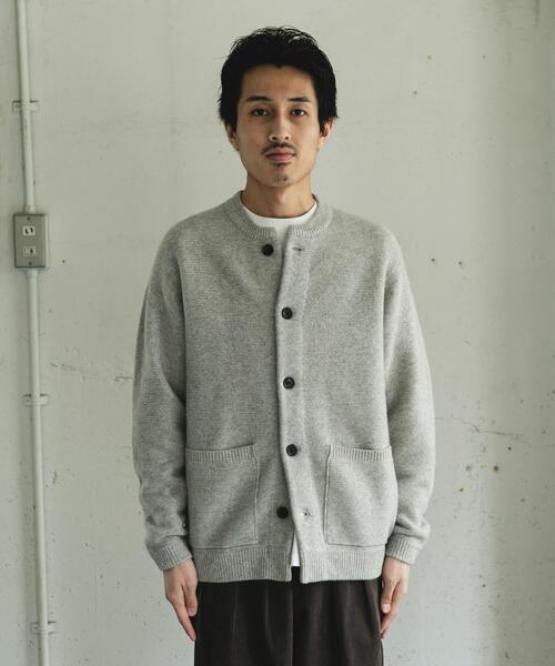 URBAN RESEARCH DOORS（アーバンリサーチドアーズ）の「ハミルトンウールガーターカーディガン（カーディガン/ボレロ・メンズ・ブラック/ボルドー/ライトグレー・X-LARGE/LARGE/MEDIUM）」の21枚目の写真