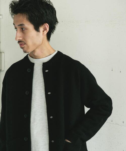 URBAN RESEARCH DOORS（アーバンリサーチドアーズ）の「ハミルトンウールガーターカーディガン（カーディガン/ボレロ・メンズ・ブラック/ボルドー/ライトグレー・X-LARGE/LARGE/MEDIUM）」の5枚目の写真