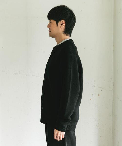 URBAN RESEARCH DOORS（アーバンリサーチドアーズ）の「ハミルトンウールガーターカーディガン（カーディガン/ボレロ・メンズ・ブラック/ボルドー/ライトグレー・X-LARGE/LARGE/MEDIUM）」の9枚目の写真