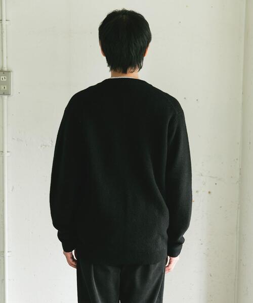 URBAN RESEARCH DOORS（アーバンリサーチドアーズ）の「ハミルトンウールガーターカーディガン（カーディガン/ボレロ・メンズ・ブラック/ボルドー/ライトグレー・X-LARGE/LARGE/MEDIUM）」の10枚目の写真