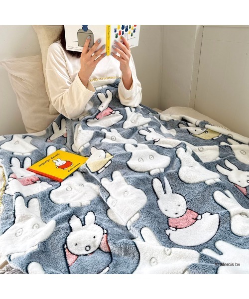 Dick Bruna（ディックブルーナ）の「ファニーブランケット <L> Dick Bruna（ブランケット・レディース・ピンク系その他/グレー系その他・FREE）」の3枚目の写真