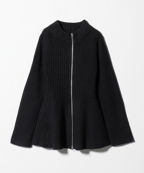 AEWEN MATOPH(イウエン マトフ)の「<AEWEN MATOPH>ウールカシミヤミックス ペプラムジップアップニットジャケット(その他アウター・レディース・オフホワイト/ブラック・FREE)」の11枚目の写真