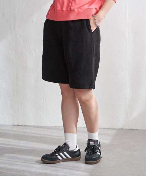 VENCEEXCHANGE（ヴァンスエクスチェンジ）の「コーデユロイ裏フリースハーフパンツ（その他パンツ・レディース・ブラック/オフホワイト/ブラウン・FREE）」の2枚目の写真