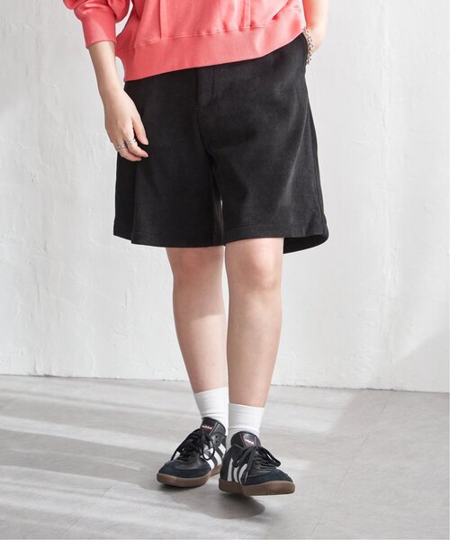 VENCEEXCHANGE（ヴァンスエクスチェンジ）の「コーデユロイ裏フリースハーフパンツ（その他パンツ・レディース・ブラック/オフホワイト/ブラウン・FREE）」の4枚目の写真