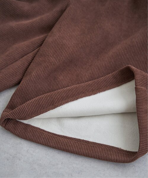 VENCEEXCHANGE（ヴァンスエクスチェンジ）の「コーデユロイ裏フリースハーフパンツ（その他パンツ・レディース・ブラック/オフホワイト/ブラウン・FREE）」の6枚目の写真