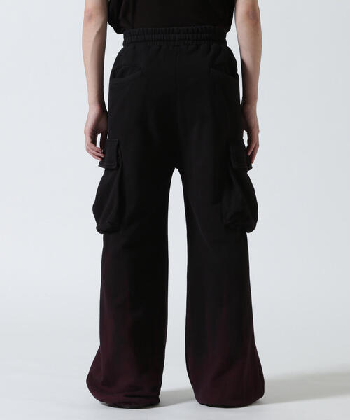 KMRii（ケムリ）の「KMRii/ケムリ/White Flame Wide Sweat Pants（スウェットパンツ・メンズ・ブラック・2）」の3枚目の写真