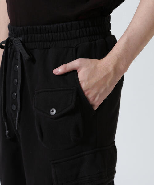 KMRii（ケムリ）の「KMRii/ケムリ/White Flame Wide Sweat Pants（スウェットパンツ・メンズ・ブラック・2）」の5枚目の写真