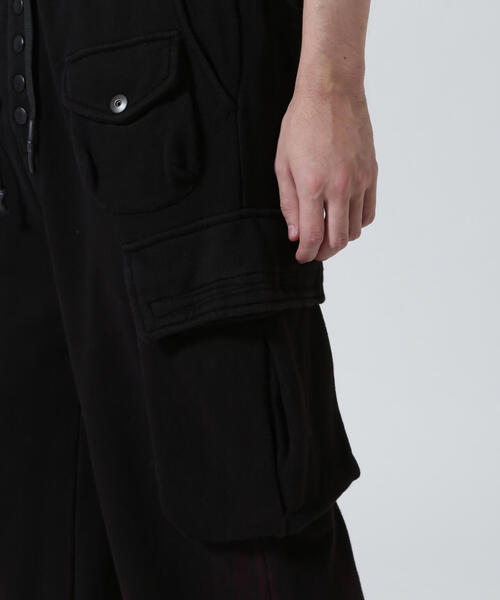 KMRii（ケムリ）の「KMRii/ケムリ/White Flame Wide Sweat Pants（スウェットパンツ・メンズ・ブラック・2）」の6枚目の写真