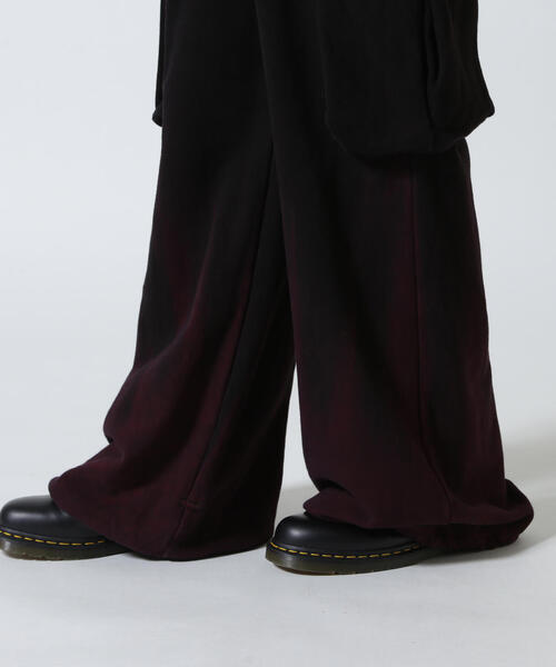 セール】KMRii/ケムリ/White Flame Wide Sweat Pants（スウェット